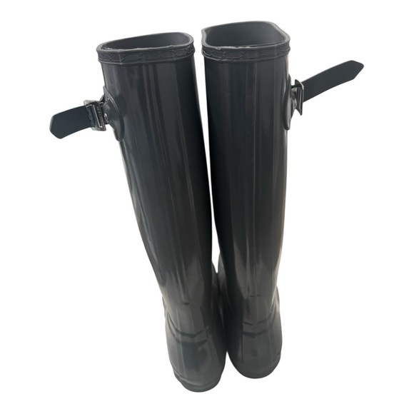 Hunter Size 9 Original Tall Glass Rain Womens Gray Boots - Picture 4 of 6
